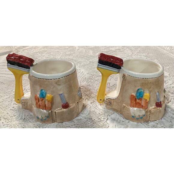 Set of 2 Handyman Tool Belt Mug Dad Gift Tasters Choice Coffee-Mate 2000 - Picture 6 of 10